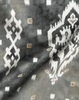 Ikat Cotton - Charcoal Ikat Printer Soft Cotton