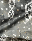 Ikat Cotton - Charcoal Ikat Printer Soft Cotton