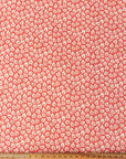 Cotton Lawn Dress Fabric - Foliage On Red