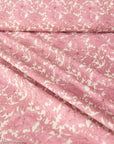 Cotton Lawn Dress Fabric - Vintage Flowers Dusky Rose