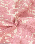 Cotton Lawn Dress Fabric - Vintage Flowers Dusky Rose
