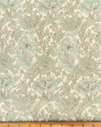 Cotton Lawn Dress Fabric - Vintage Flowers Dusky Green