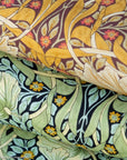 Pima Cotton Lawn Dress Fabric - Antique Floral Gold