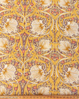 Pima Cotton Lawn Dress Fabric - Antique Floral Gold