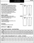 Lodo Dress- True Bias Sewing Patterns