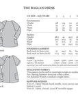 The Avid Seamstress - The Children's Raglan Dress Sewing Pattern
