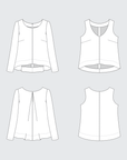 Grainline Studio - Hadley Top Sewing Pattern